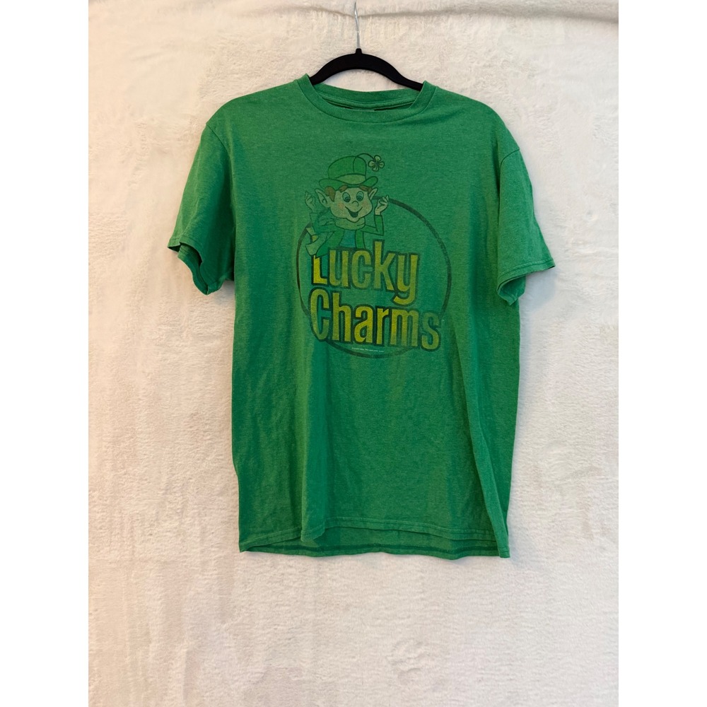 Delta Pro Weight Lucky Charms T Shirt Mens Medium Green St Patricks Day Graphic